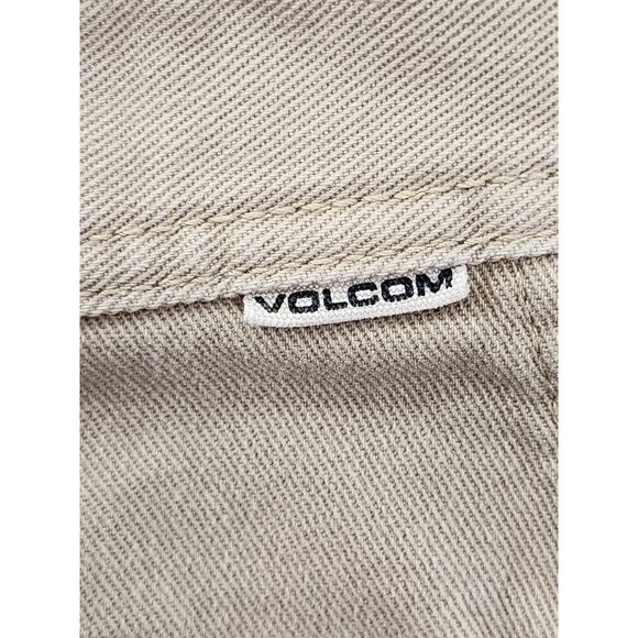 Volcom Stone Made Stretch Cotton Chino Pants Size 29 Tan Casual Straight Leg - Picture 3 of 15